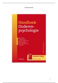 Samenvatting OU Ouderenpsychologie Verplichte Artikelen +  Handboek ouderenpsychologie, ISBN: 9789058983121  Ouderenpsychologie (PB2102182214)