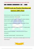 NUR555 week one Practice Questions and Answers &lpar;100&percnt; Pass&rpar;