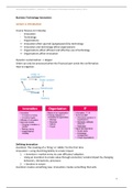 Business Technology innovation complet summary colleges