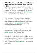 Nebraska Life and Health License Exam Questions and Answers &lpar;Latest Update 2024&rpar;