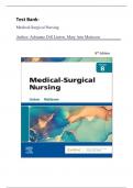 Test Bank for Medical-Surgical Nursing&comma; 8th Edition by Adrianne Dill Linton&comma; Mary Ann Matteson &vert; VERIFIED