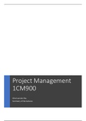 Summary Project Management (1CM900)