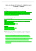 BIOS 252 FINAL EXAM ESSAY QUESTION AND ANSWERS (Graded A)