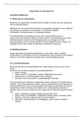 Samenvatting Organisatie en Management Hoofdstuk 8 en 9 
