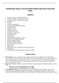 Chamberlain College of Nursing NR599 Midterm and Final Exam Study Guide&period;&lpar;LATEST UPDATE&rpar;