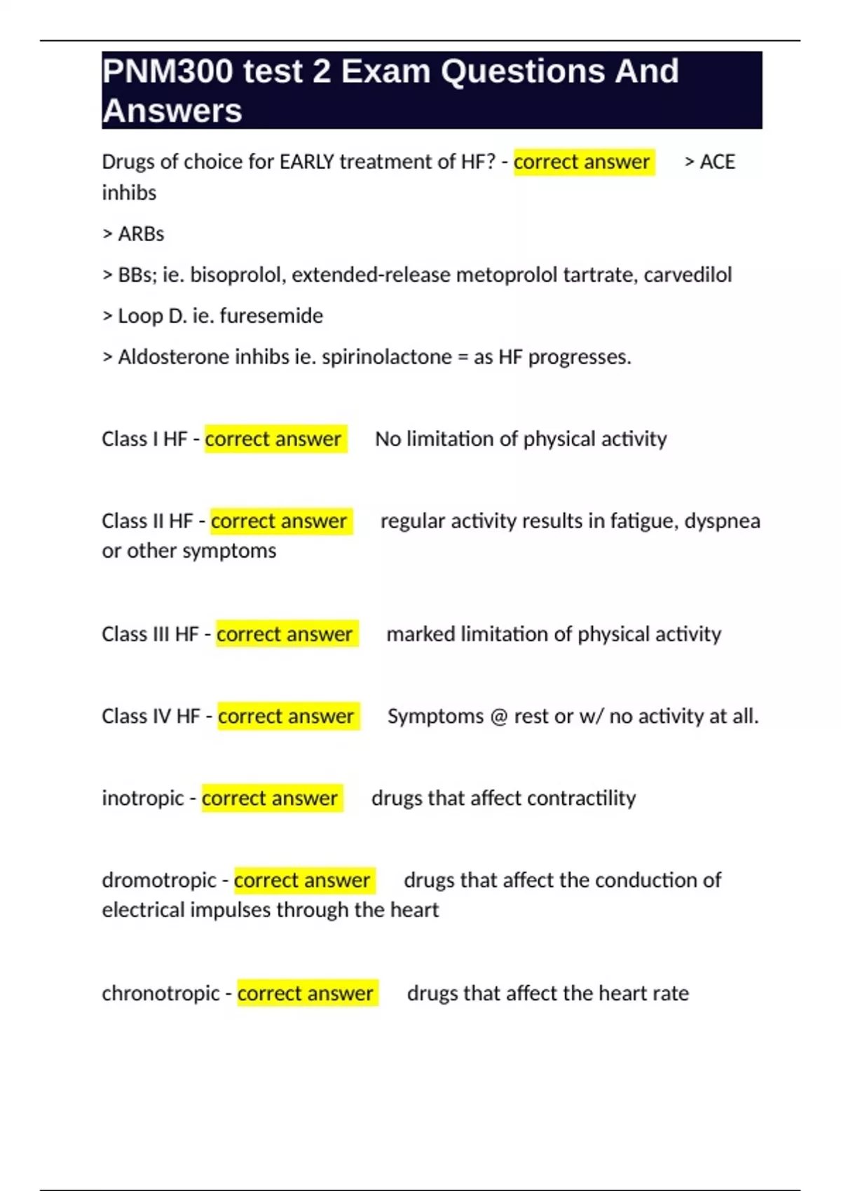 PNM300 test 2 Exam Questions And Answers - PNM300 - Stuvia US