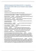Child Development Final &lpar;Exam &num;1&rpar; Ch&period; 1-5 Questions And Answers With 100&percnt; Correct Answers Latest Update 2024&sol;2025