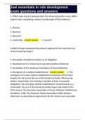 Joel essentials in role development exam questions and answers 
