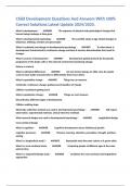 Child Development Questions And Answers With 100&percnt; Correct Solutions Latest Update 2024&sol;2025&period;