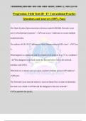 Progression&colon; Field Tech III - IV Conventional Practice Questions and Answers &lpar;100&percnt; Pass&rpar;