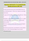 Progression&colon; Field Tech III - IV Conventional Practice Questions and Answers &lpar;100&percnt; Pass&rpar;