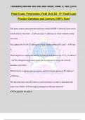 Final Exam&colon; Progression&colon; Field Tech III - IV Final Exam Practice Questions and Answers &lpar;100&percnt; Pass&rpar;