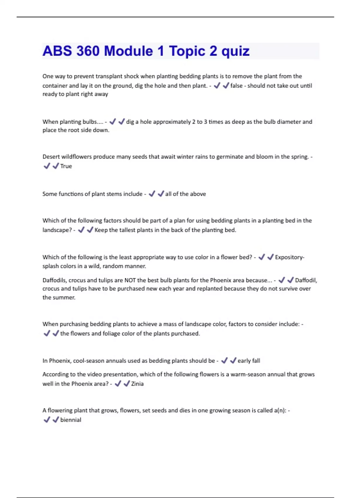 ABS 360 Module 1 Topic 2 quiz Questions and Answers 100% Verified - ABS ...