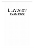 LLW2602 EXAM PACK