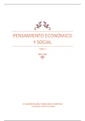 1º ADE P.E.S. T1 Introducción al Pensamiento Económico y Social
