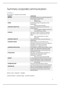 Summary Corporate Communication