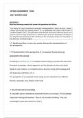 IOP2605 Assignment 1 2026 - Due 16 March 2026