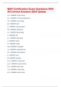 Massachusetts MAP Certification Exam Pretest Questions With 100&percnt; Correct Answers