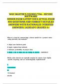 WGU MASTER'S COURSE C706 - SECURE SOFTWARE DESIGN EXAM LATEST 2024 ACTUAL EXAM 400 QUESTIONS AND CORRECT DETAILED ANSWERS WITH RATIONALES &lpar;VERIFIED ANSWERS&rpar; &vert;ALREADY GRADED A&plus;