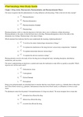 Pharmacology Hesi Study Guide (100% CORRECT)