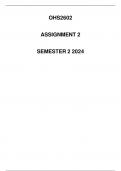 OHS2602 Assignment 2 Semester 2 2024 &lpar;Detailed solution&rpar;
