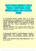 Unit 5 Patho MN551&comma; Unit 4 Patho&comma; Unit3Patho&comma; Unit2 MN551 patho&comma; Unit 1 M 551 Patho