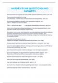 NAPSRX CNPR EXAM &lpar;REVISED 18TH EDITION&rpar; QUESTIONS WITH CORRECT ANSWERS