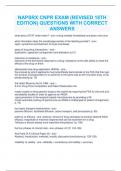 NAPSRX EXAM QUESTIONS AND ANSWERS