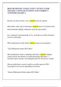 BIOCHEMISTRY USMLE STEP 1 STUDY GUIDE  2024&sol;2025 &vert;&vert; WITH QUESTIONS AND CORRECT  ANSWERS GRADE A