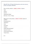 Maryville Nurs 623 Exam 1&vert;&vert; with questions and correct answers  &vert;&vert; latest exam update 2024&sol;2025