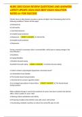 NURS 2003 EXAM REVIEW QUESTIONS AND ANSWERS LATEST UPDATE 2024&sol;2025 BEST EXAM SOLUTION RATED A&plus; FOR SUCCESS