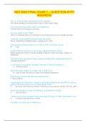 NSG 6005 FINAL EXAM 1 &ndash; QUESTION WITH  ANSWERS&lpar; verified by gold expert&rpar;