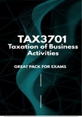 TAX3701 Exam Pack 