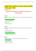 NUNP 6551 Midterm Exam &lpar;January 2020 - 100 out of 100&rpar; GRADED A&plus;