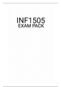 INF1505 EXAM PACK 2021