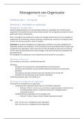 Hoorcollege (kennisclips) aantekeningen Management Van Organisaties (USG5050)