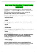 Med Surg- Cardiac Med - Part 1 Study Set Exam 