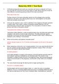 Maternity HESI 1 & 2 Test Bank&vert;Questions&comma; Answers & Rationale