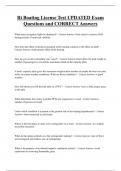 Ri Boating License Test UPDATED Exam  Questions and CORRECT Answers