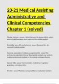 24-25 Medical Assisting Administrative and Clinical Competencies Chapter 1 &lpar;solved&rpar;&period;