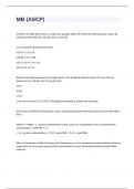 MB &lpar;ASCP&rpar; exam 2024 with 100&percnt; correct answers