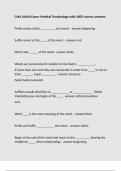 CMA AAMA Exam- Medical Terminology with 100- correct answers&period;