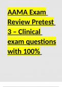 AAMA Exam Review Pretest 3 &ndash; Clinical exam questions with 100- correct answers