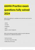 AAMA Practice exam questions fully solved 2024&period;