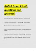AAMA Exam -1 &lpar;60 questions and answers&rpar;&period;