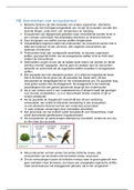 Samenvatting Nectar Biologie 4 vwo H8 kenmerken van ecosystemen, ISBN: 9789001789374  Biologie