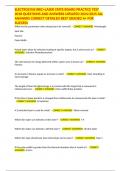 ELECTROLYSIS IBEC&plus;LASER STATE BOARD PRACTICE TEST 2018 QUESTIONS AND ANSWERS UPDATED 2024&sol;2025 ALL ANSWERS CORRECT DETAILED BEST GRADED A&plus; FOR SUCCESS