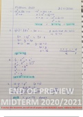 Exams 2020/2021 with Solutions (midterm, final & resit) Mathematics for Premaster