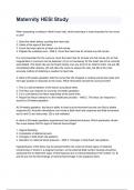 Maternity HESI Study Exam 2024&sol;2025 Questions With Completed & Verified Solutions&period;