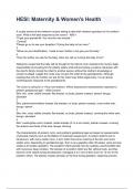 HESI&colon; Maternity & Women's Health Exam 2024&sol;2025 Questions With Completed & Verified Solutions&period;